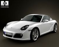 Porsche Cayman S 2011 3D Model