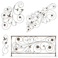 Patterned fence And Railing (102280)