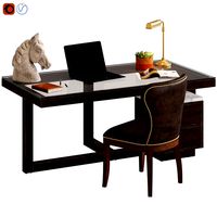 Coco Republic Toledo Desk and Richmond Chair (102014)