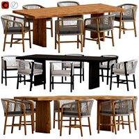 Coco Republic St Joseph Chair and NewPort Table (102012)