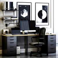 IKEA Alex Workplace with Flintan Chair (102005)