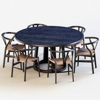 CH24 Wegner Wishbone Chair and Round Table (101531)