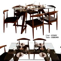 Table and chairs Story and Osborn IModern (101234)