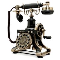 1892 Eiffel Tower Reproduction Telephone BLACK (100820)