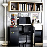 Ikea Micke Student Workplace Set (78603)