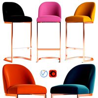 Cult Living Matteo Low-poly Bar Stool  (72619)