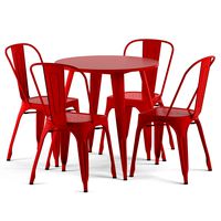 TOLIX Chairs and Table (67492)