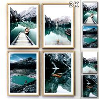 Juniqe Water and Mountains Posters (52256)