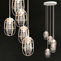 NEXT Cage 5 Light Cluster Pendant  (48265)