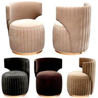 Luxury Upholstered Ivory Soft Velvelt Siganture Armchair (44715)