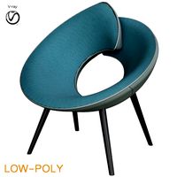 Lock Designer Stuhlsessel aus Stoff von Bonaldo Armchair (29794)