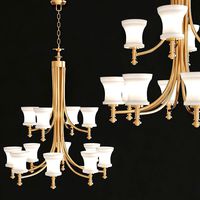 Rossington Aged Brass Twelve-Inch Chandelier (26164)