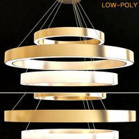Wyatt Tiered  Aged Brass RH Teen Chandelier (26146)