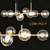 Staggered Glass 8-Light Chandelier (26065)