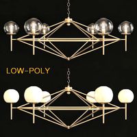 Worlds Away Rowan Chandelier (26064)