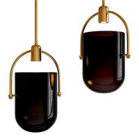 Mid Century Modern Chic 1 Light Pendant With Mouth-blown (25959)