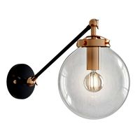 Bistro Globe Clear Glass Bra Gold (25359)