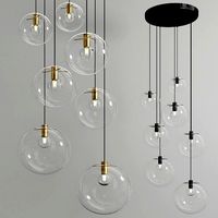 Hanging  lamp Selene Glass Ball (25334)