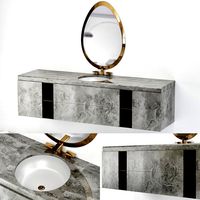 Une salle de bain art deco (25315)