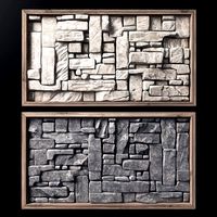 Stone Rock Panel Frame n1 (25205)