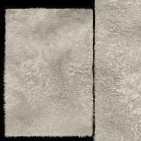White fur carpet (25069)