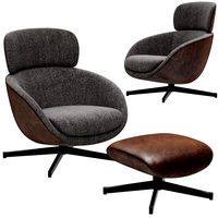 Russell armchair and pouf  (22710)