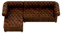 Restoration Hardware Cambridge Leather Sofa Sectional (22495)