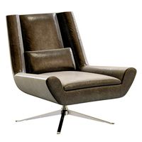 RH Modern Luke Leather Chair (22350)