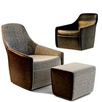 Walter Knoll Foster 520 Armchair with Footstool (22320)