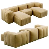 Restoration Hardware Preconfigured Fulham Upholstered U-Chaise Sectional Sofa (22286)