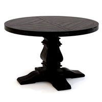 Restoration Hardware Pedestal Salvaged Round Table (22282)