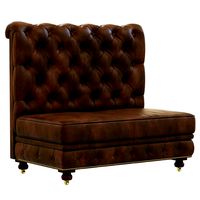 Restoration Hardware Kensington Leather Double Banquette (22268)