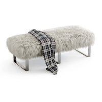 Mongolian Fur Bench (22169)