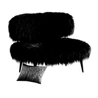 Bella by Videre Licet Black Woolly Armhair (22112)
