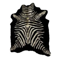 Zebra Rug Black 04  (22087)
