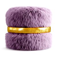 Layton Fur pouf (22082)