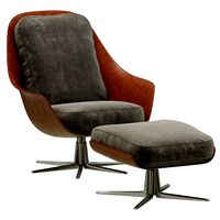 Flexform SVEVA armchair and pouf (20887)
