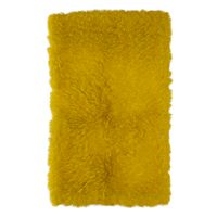 Mongolian fur rug yelow (20612)