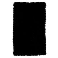 Mongolian Fur Rug Black (20609)