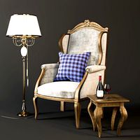 Armchair with Decor 3 (20447)