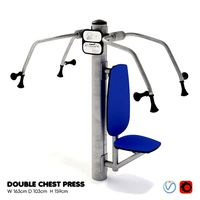 Kompan KPX131 Double Chest Press Apparatus (20401)