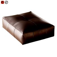 Leather Pouf Ditre Kris (19239)