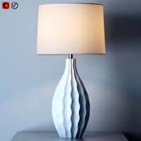 Otranto Ivory Crackle Table Lamp (19166)