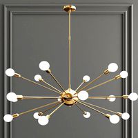 Atomic 18 Lights Arms Sputnik Chandelier (18905)
