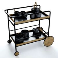 BoConcept Sydney Trolley Serving Table (18093)