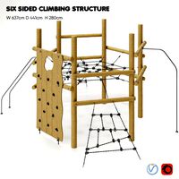 Kompan NRO816 Six Sided Climbing Structure (17761)