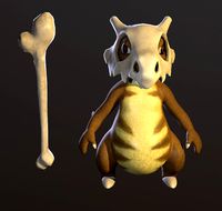 Pokemon Kubon low-poly model