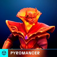 Stylized Fantasy Pyromancer