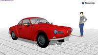 Sketchup-Msphysics.1968 Volkswagen Karmann Ghia.