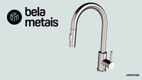 Torneira Monocomando Gourmet de Cozinha Maldivas Escovada (TC72)